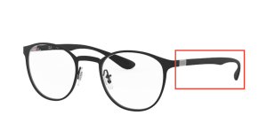 Branches originales Ray-Ban RB6355, couleur 2503 · Noir mat
