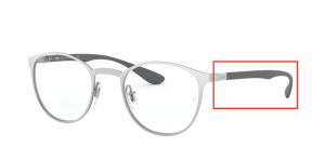 Branches originales Ray-Ban RB6355, couleur 3097 · Argent mat