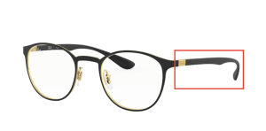Branches originales Ray-Ban RB6355, couleur 2994 · Or sur supérieur noir mat
