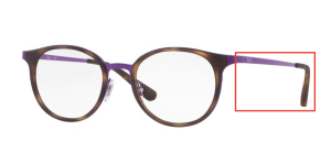 Branches originales Ray-Ban RB6372M vue, couleur 2956 · Violet
