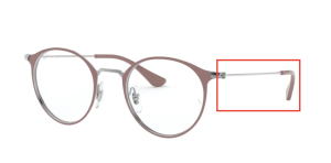 Branches originales Ray-Ban RB6378 vue, couleur 2907 · Gunmetal/turtledove