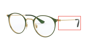 Branches originales Ray-Ban RB6378 vue, couleur 2908 · Or sur supérieur amaranth