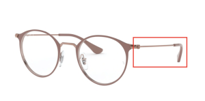 Branches originales Ray-Ban RB6378 vue, couleur 2973 · Cooper sur supérieur ligth marron