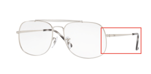 Branches originales Ray-Ban RB6389 vue, couleur 2501 · Argent