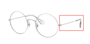 Branches originales Ray-Ban RB6392 vue, couleur 2968 · Argent