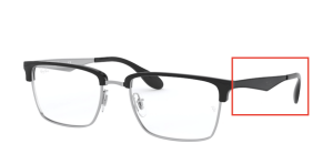Branches originales Ray-Ban RB6397 vue, couleur 2932 · Argent