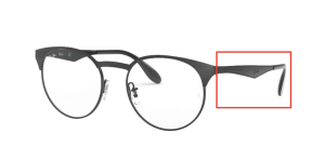 Branches originales Ray-Ban RB6406 vue, couleur 2904 · Noir/noir mat
