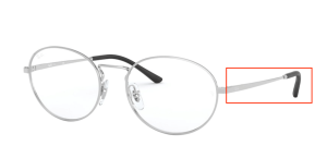 Branches originales Ray-Ban RB6439 vue, couleur 2501 · Argent