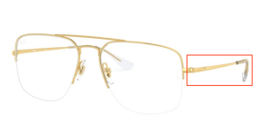 Branches originales Ray-Ban RB6441 vue THE GENERAL GAZE, couleur 2500 · Arista
