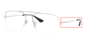 Branches originales Ray-Ban RB6441 vue THE GENERAL GAZE, couleur 2501 · Argent