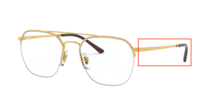 Branches originales Ray-Ban RB6444 vue, couleur 2500 · Arista
