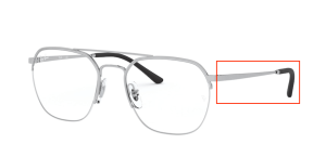 Branches originales Ray-Ban RB6444 vue, couleur 2501 · Argent