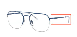 Branches originales Ray-Ban RB6444 vue, couleur 3060 · Bleu