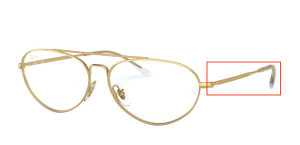 Branches originales Ray-Ban RB6454, couleur 2500 · Arista