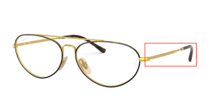 Branches originales Ray-Ban RB6454, couleur 2945 · Or sur supérieur havane