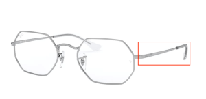 Branches originales Ray-Ban RB6456 vue, couleur 2501 · Argent