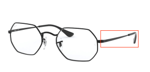 Branches originales Ray-Ban RB6456 vue, couleur 2509 · Noir brillant