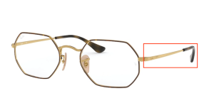 Branches originales Ray-Ban RB6456 vue, couleur 2945 · Or sur supérieur havane