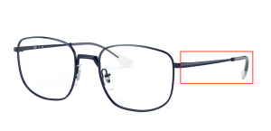 Branches originales Ray-Ban RB6457, couleur 3079 · Sand transparent bleu foncé