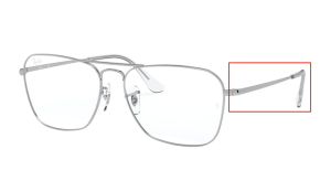 Branches originales Ray-Ban RB6536 vue, couleur 2501 · Argent