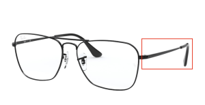 Branches originales Ray-Ban RB6536 vue, couleur 2509 · Noir brillant