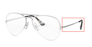 Branches originales Ray-Ban RB6589 vue Aviator Gaze, couleur 2501 · Argent