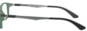 Branches originales Ray-Ban RB7017 vue, couleur 5197 · Supérieur noir sur vert