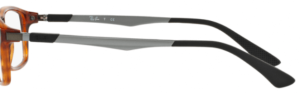 Branches originales Ray-Ban RB7017 vue, couleur 5687 · Rouge havane