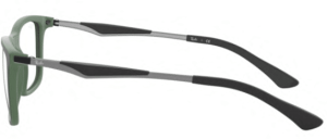 Branches originales Ray-Ban RB7029 vue, couleur 5197 · Supérieur noir sur vert
