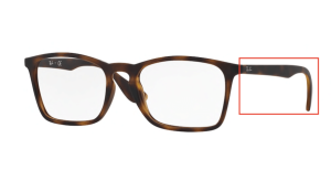 Branches originales Ray-Ban RB7045 vue, couleur 5365 · Rubber havane