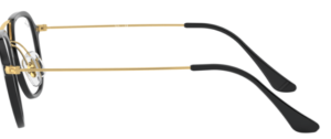 Branches originales Ray-Ban RB7098 vue, couleur 2000 · Noir brillant