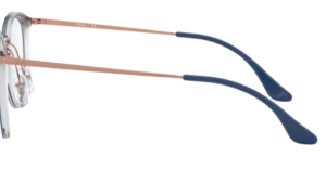 Branches originales Ray-Ban RB7140 Eyeglasses, couleur 5853 · Transparent sur supérieur bleu