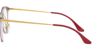 Branches originales Ray-Ban RB7140 Eyeglasses, couleur 5854 · Transparent sur supérieur amaranth