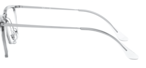Branches originales Ray-Ban RB7140 Eyeglasses, couleur 2001 · Blanc trasparent