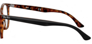 Branches originales Ray-Ban RB7151 vue, couleur 5909 · Supérieur gris sur havane