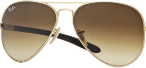 Verres originaux Ray-Ban RB8307, couleur 85 · Marron dégradé