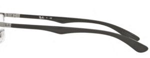 Branches originales Ray-Ban RB8413 vue, couleur 2893 · Gunmetal supérieur sur gris