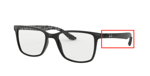 Branches originales Ray-Ban RB8905 vue, couleur 5843 · Noir