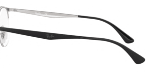Branches originales Ray-Ban RB6422 vue, couleur 2997 · Argent sur supérieur noir mat