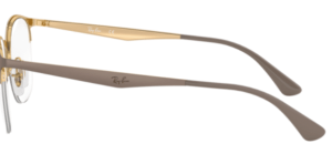 Branches originales Ray-Ban RB6422 vue, couleur 3005 · Or sur supérieur mat beige