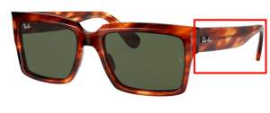 Branches originales Ray-Ban RB2191 Inverness, couleur 954 · Rayé havane