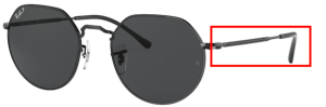 Branches originales Ray-Ban RB3565 Jack, couleur 002 · Noir