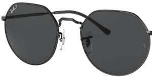 Verres originaux Ray-Ban RB3565 Jack, couleur 48 · Noir polarisé