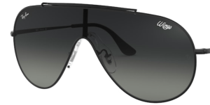 Verres originaux Ray-Ban RB3597 Wings, couleur 11 · Gris dégradé · plastique