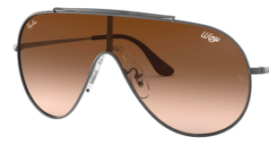 Verres originaux Ray-Ban RB3597 Wings, couleur 13 · Marron dégradé · plastique