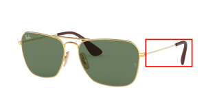 Branches originales Ray-Ban RB3610, couleur 001/71 · Or