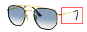 Branches originales Ray-Ban RB3648M The Marshal II, couleur 9167 · Arista