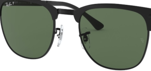 Verres originaux Ray-Ban RB3716 Clubmaster Metal, couleur 58 · Vert polarisé