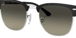 Verres originaux Ray-Ban RB3716 Clubmaster Metal, couleur 71 · Gris dégradé gris foncé
