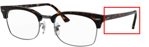 Branches originales Ray-Ban RB3916V Clubmaster Square, couleur 2012 · Havane